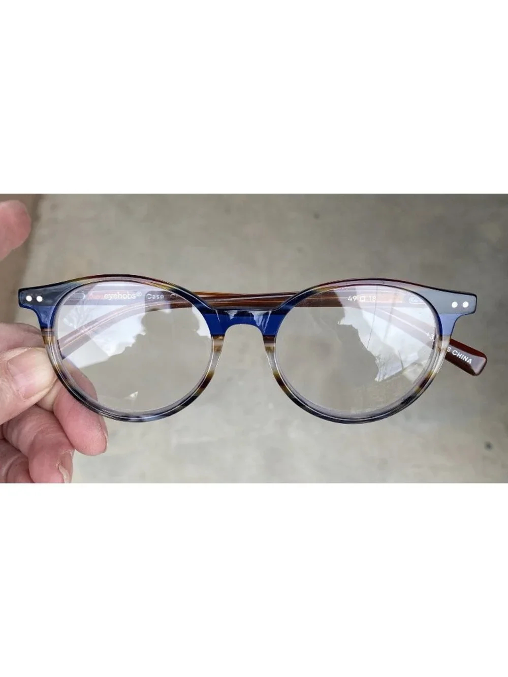 Eyebobs 3.50 Eyeglasses 2419 Blue Brown